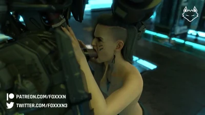 Rouge - Adam Smasher Blowjob
