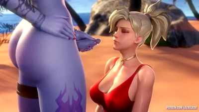 Mercy x Widowmaker (cum)