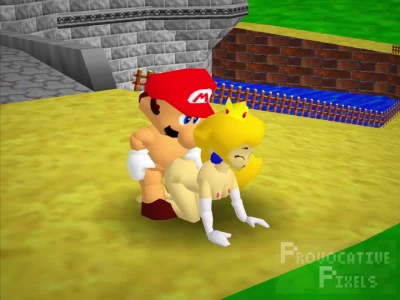 Mario is finally saving the Princess !