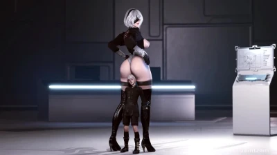 2B vs shrunken 9S