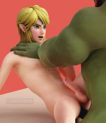 Link getting fucked - Lewdaroo