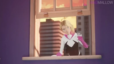 Gwen finds something funny