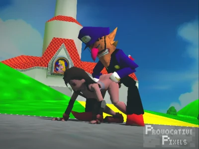 Waluigi bullying Tifa