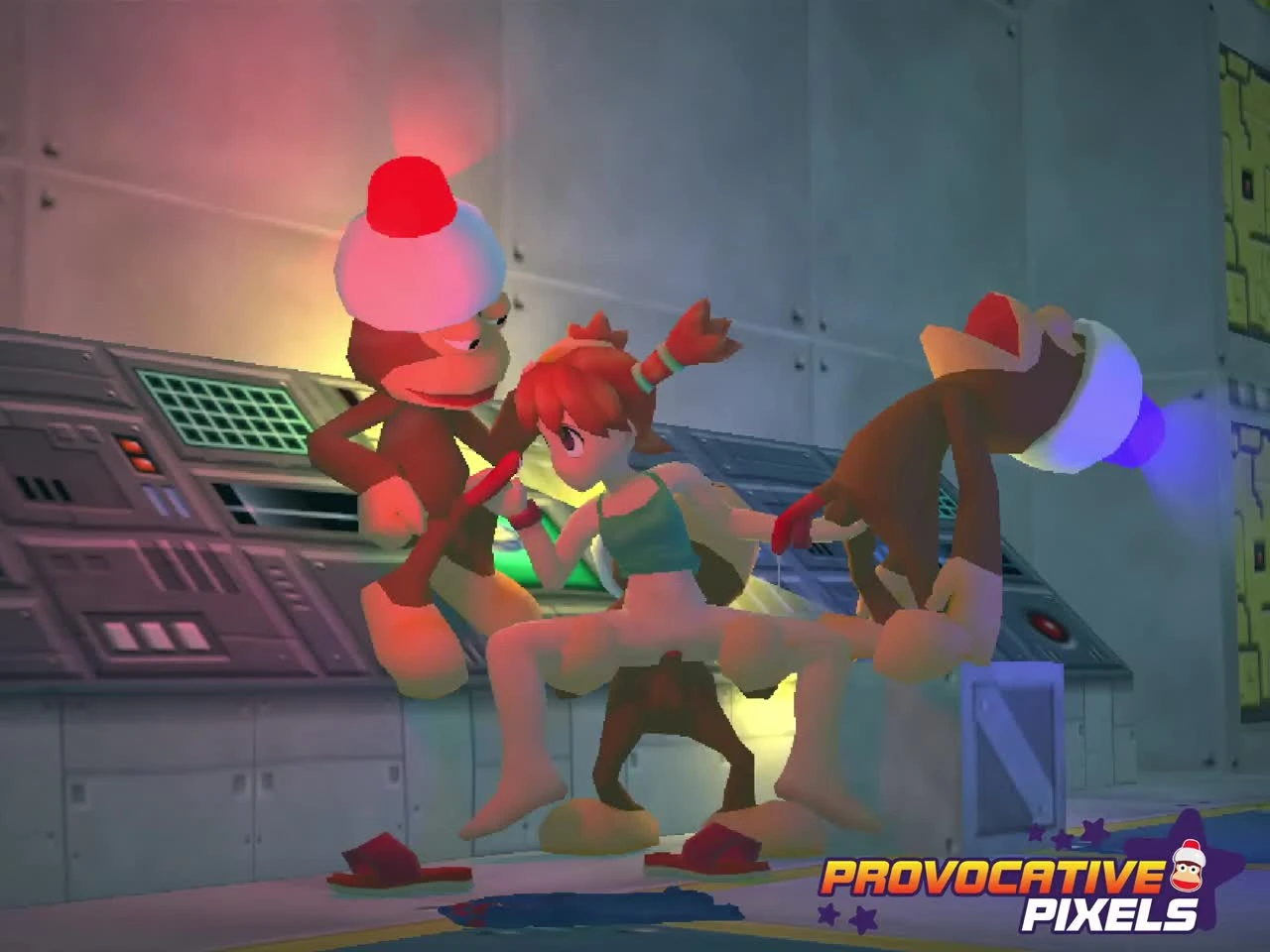 Natsumi taking care of the monkeys [Ape Escape] - 3D Free Porn | 100% Ad-Free | xporn3d.com