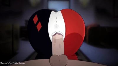 Harley Quinn reverse cowgirl