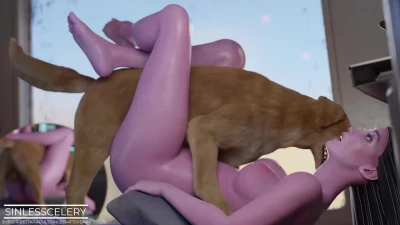 Mantis Fucks a Dog