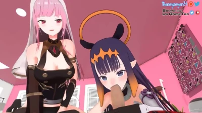 Heyo guys Got a new animation featuring Ina and Calli together!