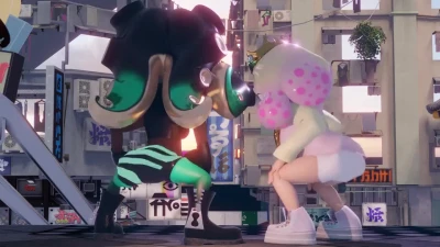 Heyo guys Got a new animation featuring Marine and Pearl twerking together Splatoon OffTheHook Twerking Pearl Marina Splatoon3