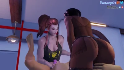 New Overwatch Girls Animation by Throwaw12650713 featuring Delalicious3 and ImJeffBarbie