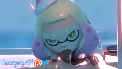 Hey everyone Got a new animation here for you with Pearl Hope you enjoy ~ HQ Splatoon Pearl Rule34 Blowjob