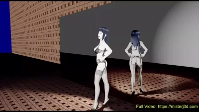 Hinata Modeling Lingerie