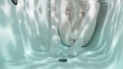 Cute girl inside the bathtub