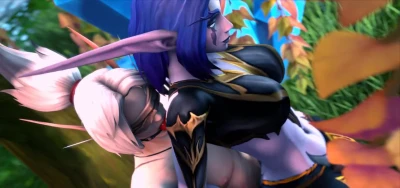 Commission for MelwinneMG and PervyElfTahk - After the hunt  Mel enjoys her prey 2k