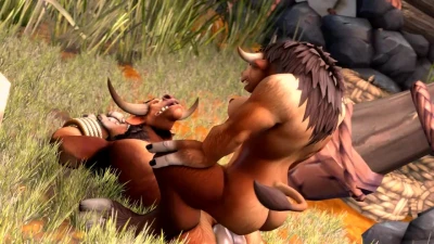 Commission for Sentano: Female Tauren Need More Love 4k
