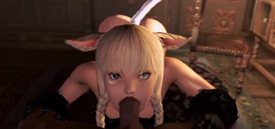 Patreon catgirl tier gift - look me in the eyes when I suck you