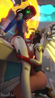 D.va and Mercy futa