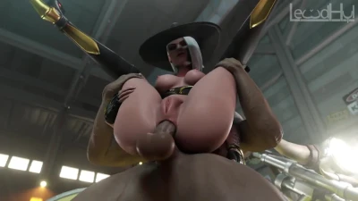 Ashe lift up anal