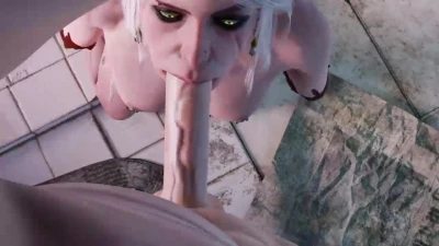 Ciri in the shower