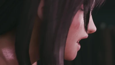 Tifa Finishing Alone (Pubic hair variant)