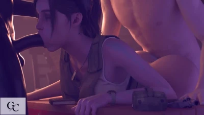 Claire Fucked from Both Sides Blacked Double Penetration RE 2