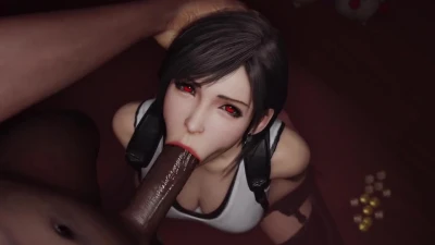 Tifa Kneeling Blowjob [Pewposterous]