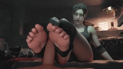 Claire Footjob