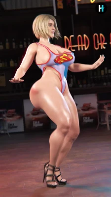 super girl dancing