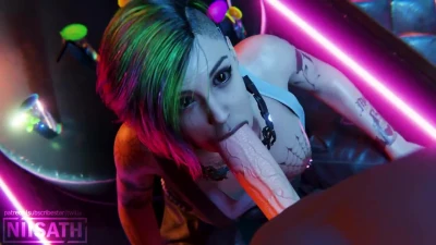 Judy Alvarez (Cyberpunk 2077) - Lesbos Club Shift (720p)