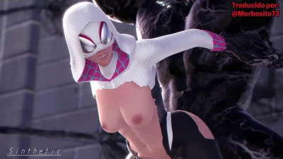 SpiderGwen meets Venom sub spanish