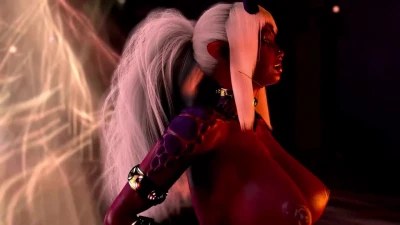 Alluring busty succubus hypnotizes you with her huge tits and ritual dance