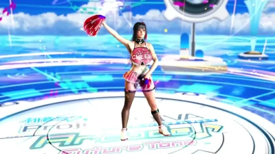 Playful cheerleader Bay shows off her dancing skills without panties