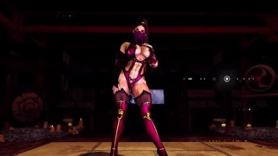 Muscular thick Mileena tempts you to serve her in exchange for hot night