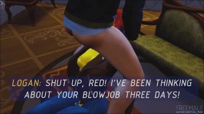 [4K] JEAN GREY FACEFUCK (SUBTITLES)