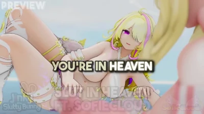 [JinkyVR] Slutty Bunny gets FUCKED by a FUTA ANGEL