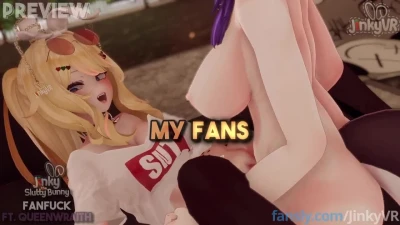 [JinkyVR] Slutty Bunny has SEX with an eager fan