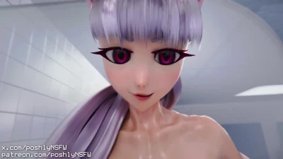 Uma musume - Shower massage for Gold Ship anime