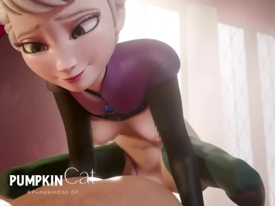 Elsa alone in her room