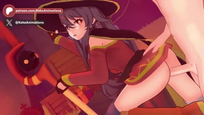 Hu Tao Megumin Cosplay Genshin Impact Animation #15