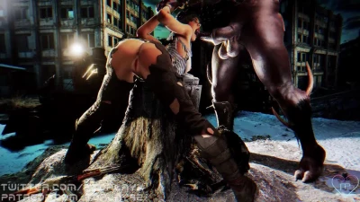 Anna Miller making friend with the Fauna