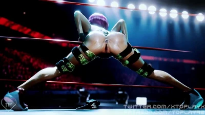 Asuka shaking her ass