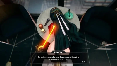 Astra yao punida pela Evelyn