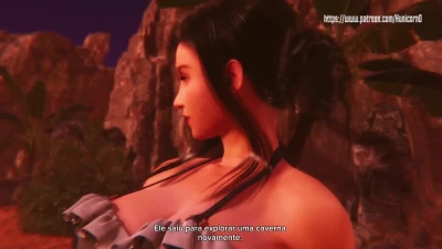 Tifa e Aertih na caverna - PT BR