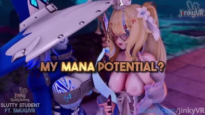 [JinkyVR]Slutty Student raises MANA POOL by FUCKING a WIZARD