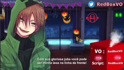 Crush Invites You to a Halloween Party and Fucks You Under Your Shared Costume [LEGENDADO PT-BR]