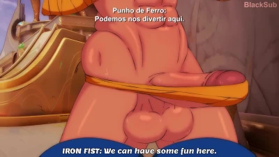 Spider-man gets fucked by Iron Fist - Hyperlactation [LEGENDADO PT-BR]
