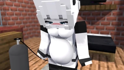 Minecraft Helium Belly inflation animation