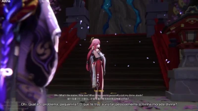 Raiden Shogun VS Hilichurls Yae Miko PT-BR
