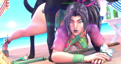 psylocke beach time DOG vercion