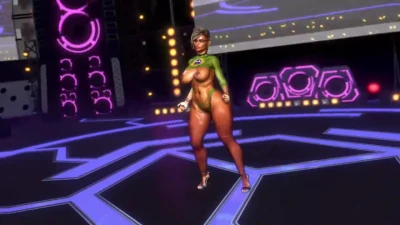 Voluptuous latin model having first performance on stage in front of pubic