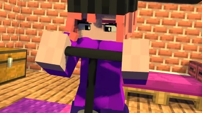 Minecraft Belly Inflation 1 (bike pump)